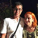 Photographie de la rencontre entre Nikole Montagné et Abel Bau à Donzère le 18 juillet 2015.