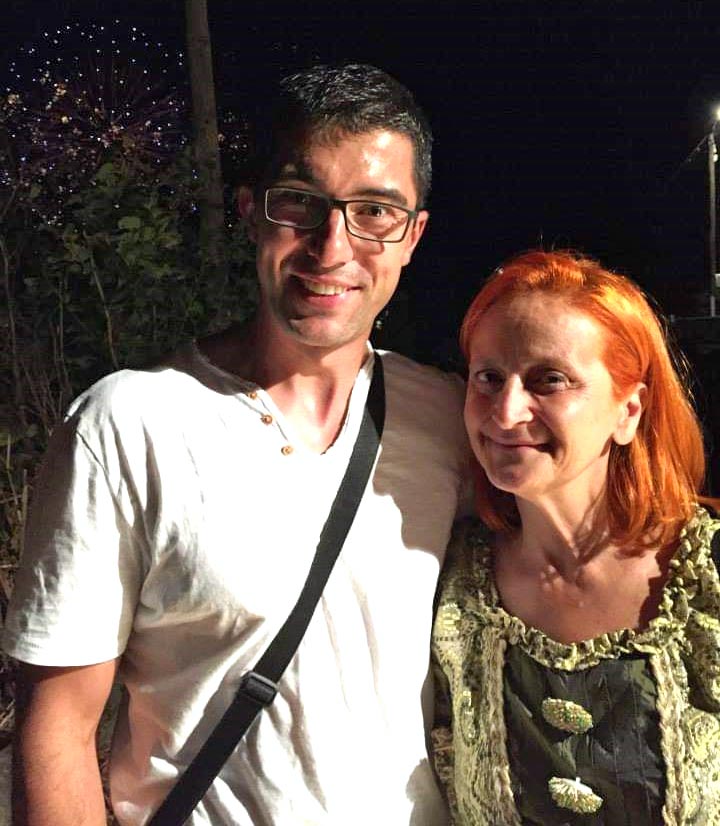 Photographie de la rencontre entre Nikole Montagné et Abel Bau à Donzère le 18 juillet 2015.